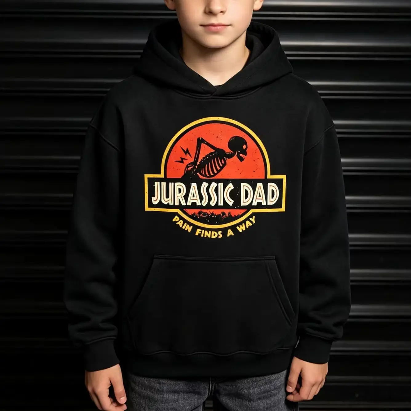 Jurassic Dad Skeleton Humor Autumn Winter Cool Fit Men Hoodie Women Sweatshirt Pullover Top Children Cotton Kids Cotton Hoodie