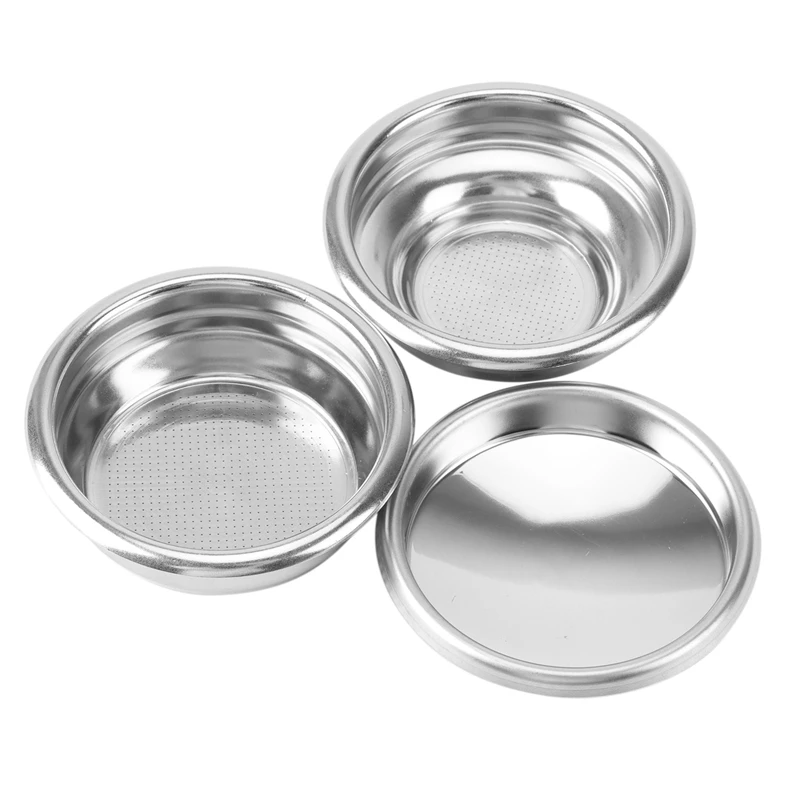 2 Set 58Mm Filter Basket Cup For Espresso Bottomless Portafilter,For Breville 9,Nuova,La Marzocco,E61 Gemilai