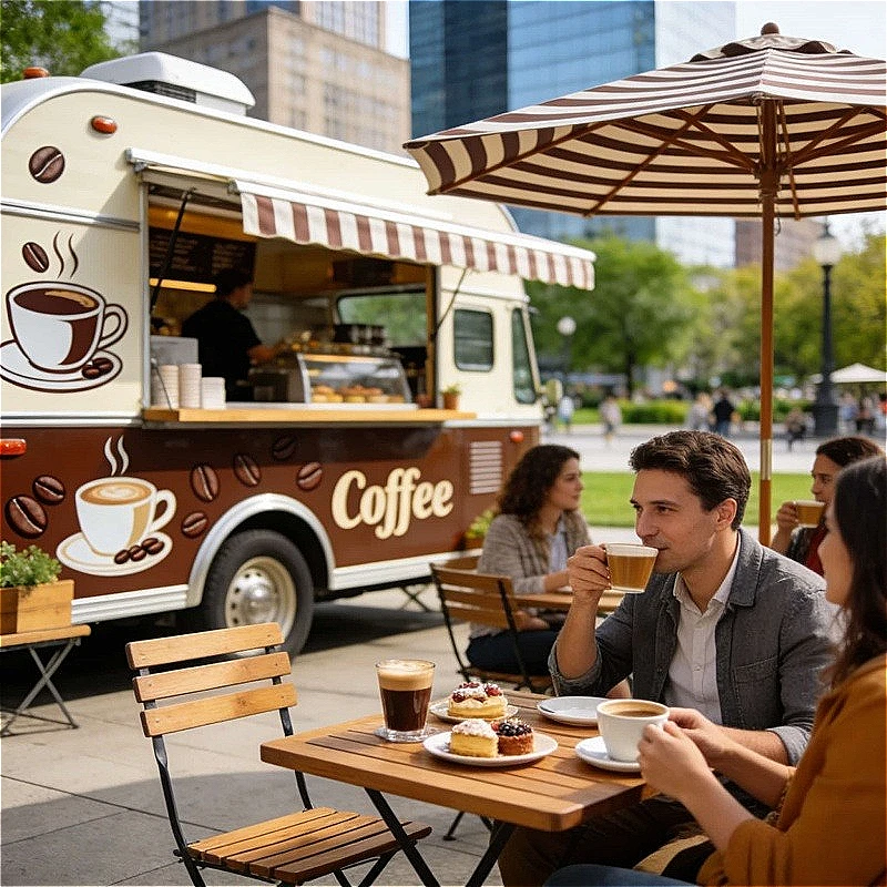 Food Trailer Mobile Kitchen Stainless Steel Concession Trailer With Fridge Fryer Griddle For Street Food Vendor Sales Customized