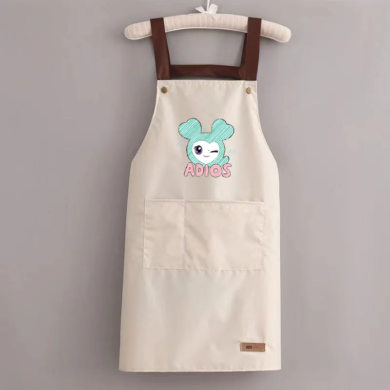 Kpop Idol TWICE Kitchen Apron Ladies Men Home Aprons Cute Wipeable Oil Resistant Baking BBQ Restaurant Cafe Aprons FANS Gifts - view 5