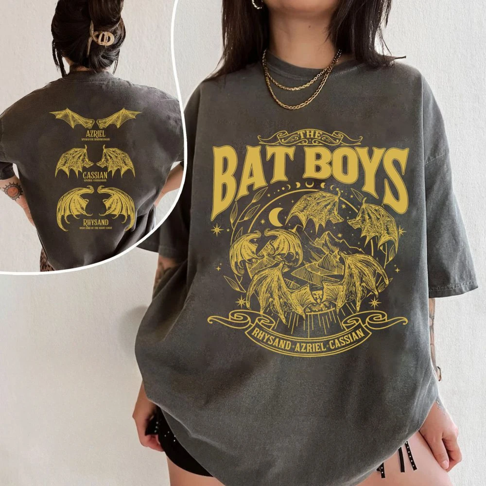 Bat Boys Shirt_ Acotar Merch Shirt_ Bat Boys T Shirt Women Casual Fashion Loose Hip Hop Streetwear Women Tops Tee Female Summer