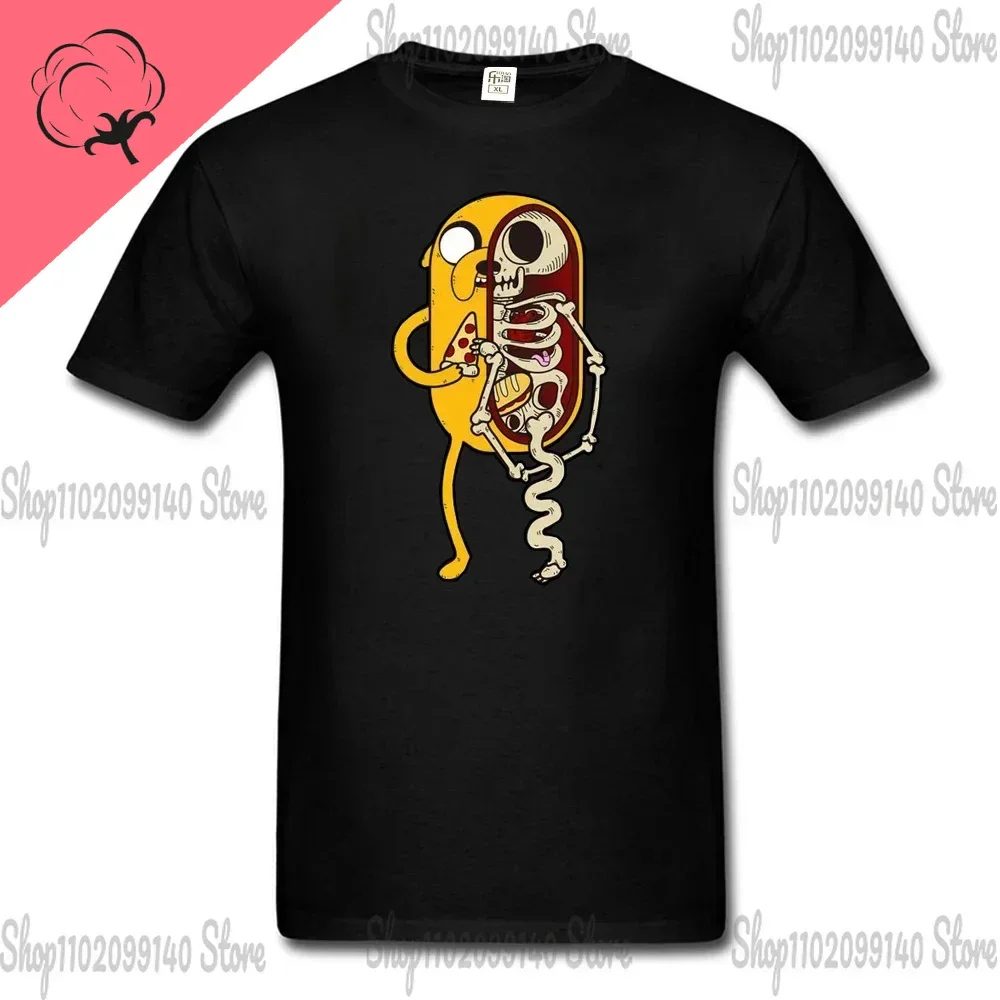 Adventure Time Anime T Shirt for Men 2023  Kawaii Clothing Jake and Finn Bacon Pancake Girl Boy Casual Tops