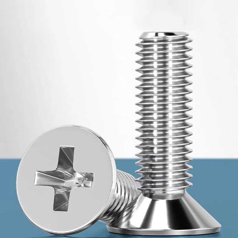 

Cross Recessed Phillips Flat Countersunk Head Screw Bolt 304 A2-70 Stainless Steel GB819 M5 M6 M8 M10 M12