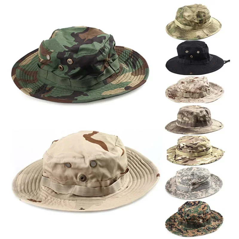 Sombrero boonie camuflaje para airsoft caza y senderismo