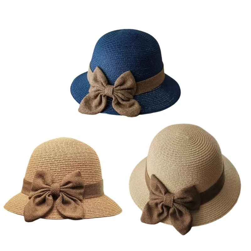 Adjustable Straw Sun Hat For Women Fashionable Accents Breathable Lightweight Design Summer Travel Gardening D0UB