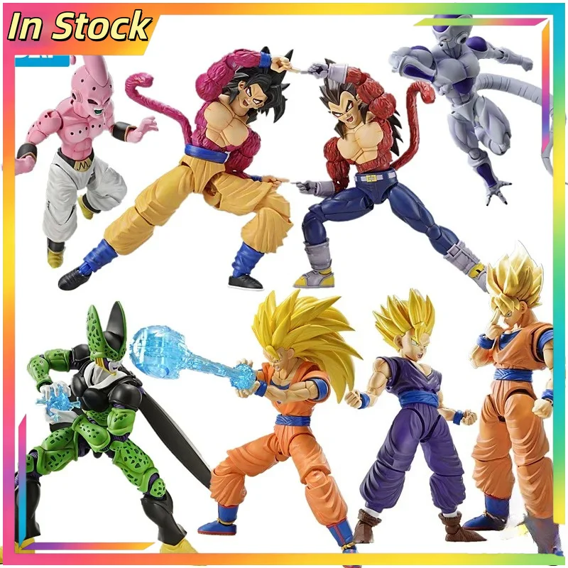 【En stock】 Colección de modelos hechos a mano de Bandai: Dragon Ball Saiyan Sun Wukong, Vegeta, Frisa, Sharu