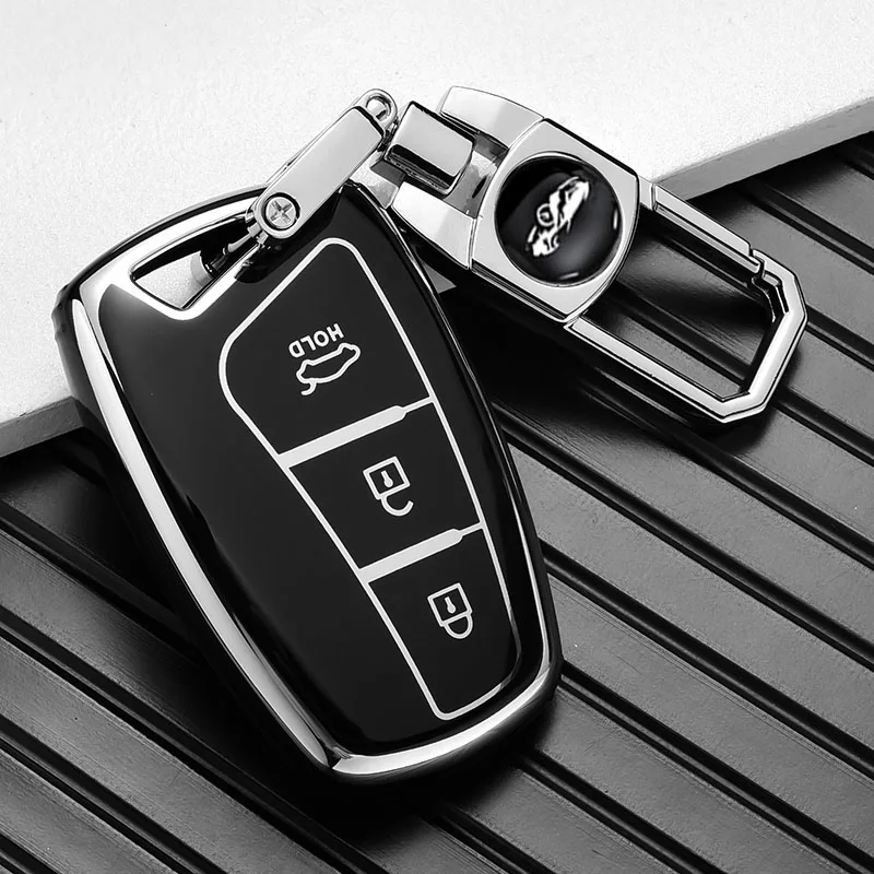 For Hyundai Grandeur HG Sedan Genesis G80 Santa Fe 3DM Grand SantaFe 2018 IX45 EQUUS Azera New Soft TPU Remote Key Case Cover