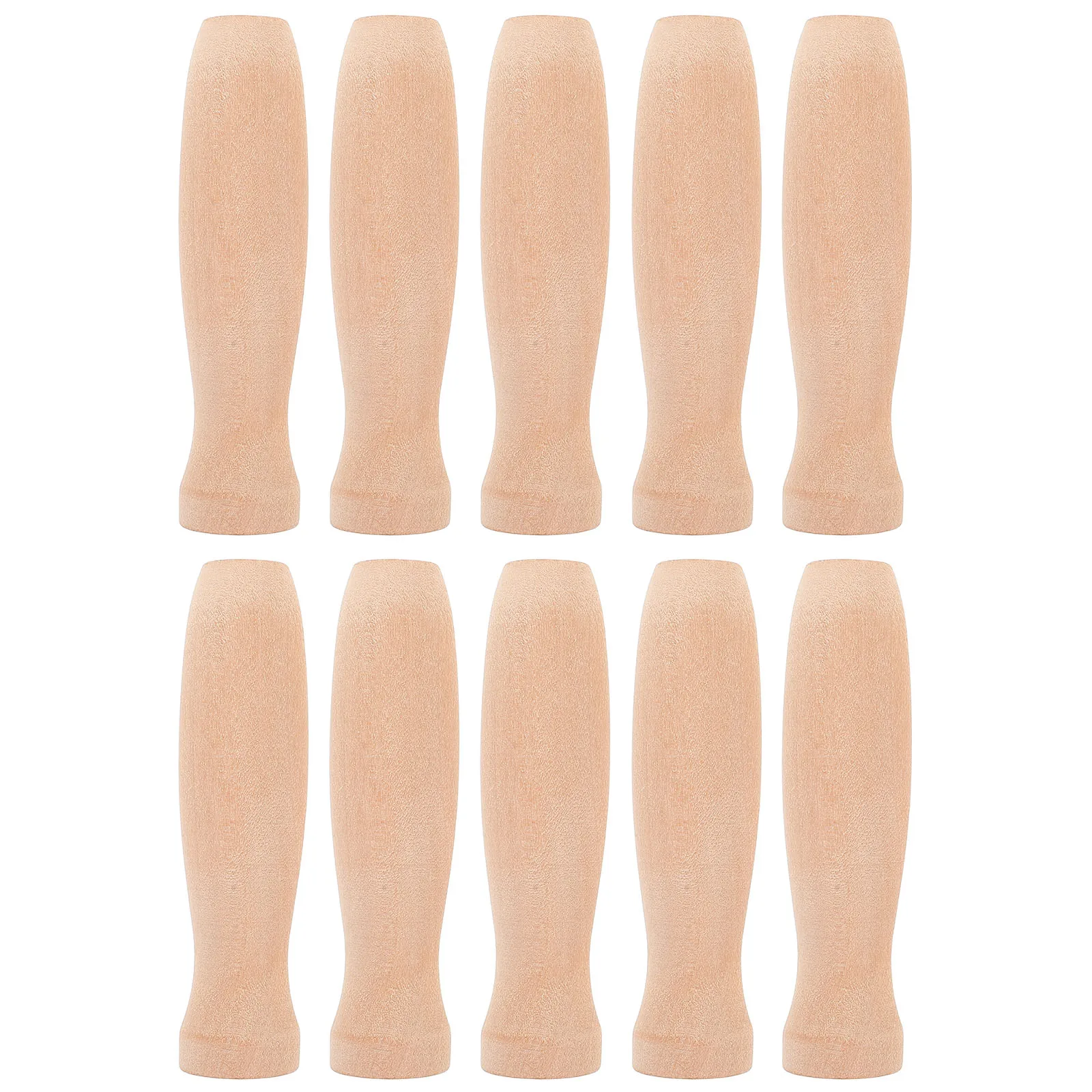 

10Pcs Wood Handle Replacement Ergonomic Grip Cooking Tool Repair Parts for Spatula Frying Pan Garden Tools Spatula Repair Parts