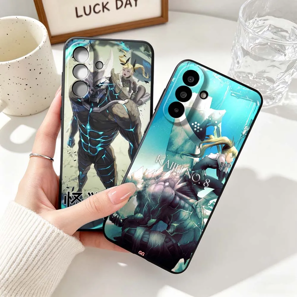 Anime Kaiju No. 8 Comics Art Phone Case For Samsung Note 20 10 A73 A72 A71 A56 A55 A54 A53 A52 A51 A42 A41 A36 A35 A34 Black