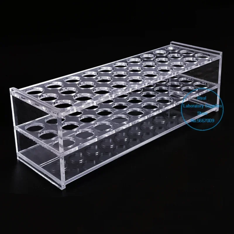 1pcs Clear Organic glass Test Tube Rack Hole Size 13/16/19/21/26/31mm PMMA Test Tubing Holder For School Lab