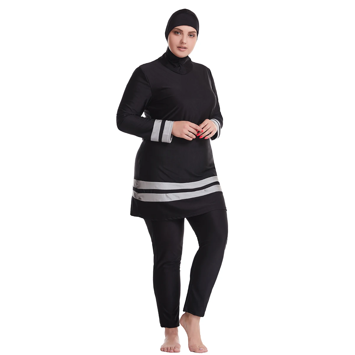 

Muslim Hijab Swimwear Burkini Femme Musulmane 3PCS Modest Hijab Swimsuit Islam Bathing Suit Maillot De Bain Borkini Conservative