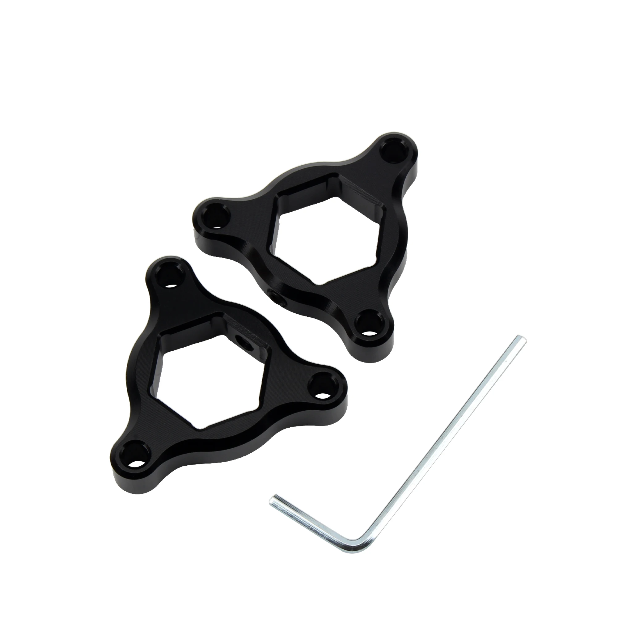 1 Paar Motorrad CNC-Federgabel-Vorspannungseinsteller 14mm 17mm für Yamaha MT-09 YZF R6 Suzuki Kawasaki Ducati – Detail 3