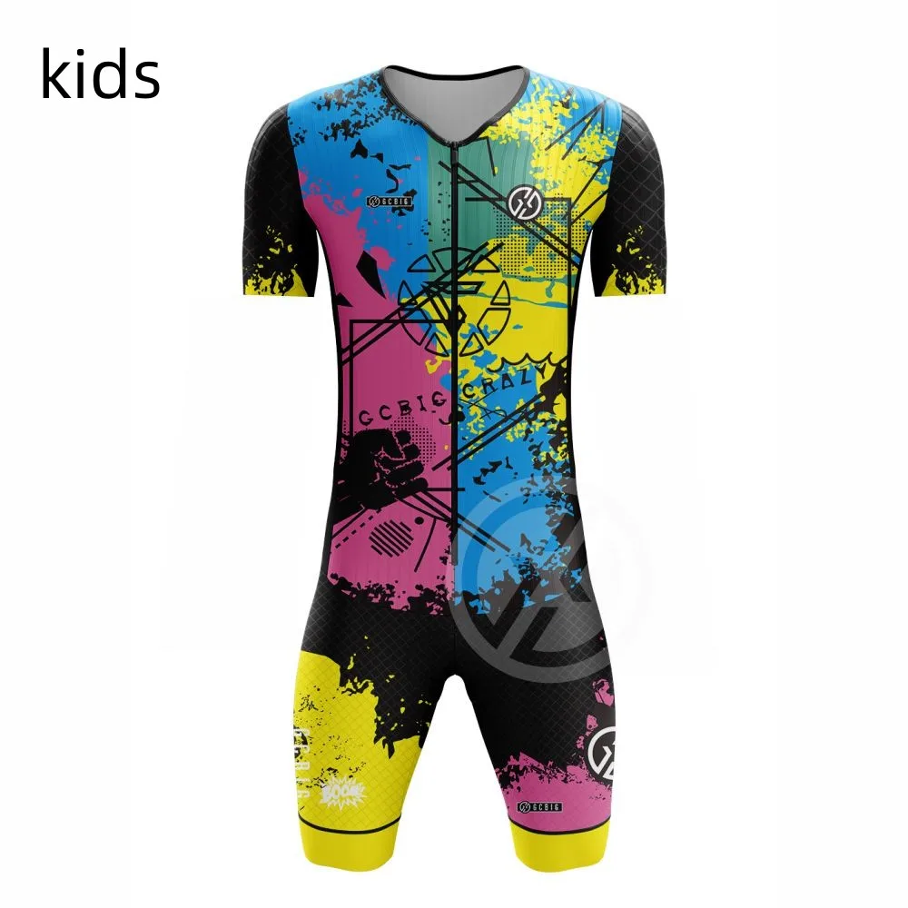 Bambini/bambini pattinaggio Speedsuit pattini a rotelle abbigliamento in linea Skate Race Quick Dry Skinsuit Patines Performance Apparel