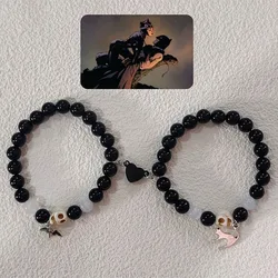 Handmade spider cat matching beaded bracelets Y2k Aesthetics Unique Gift Couple bracelets jewelry