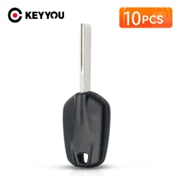 KEYYOU 10PCS HU83 Uncut Blade Transponder Car Key Shell Case Fob For Citroen Fit Peugeot 508 No Include Chip