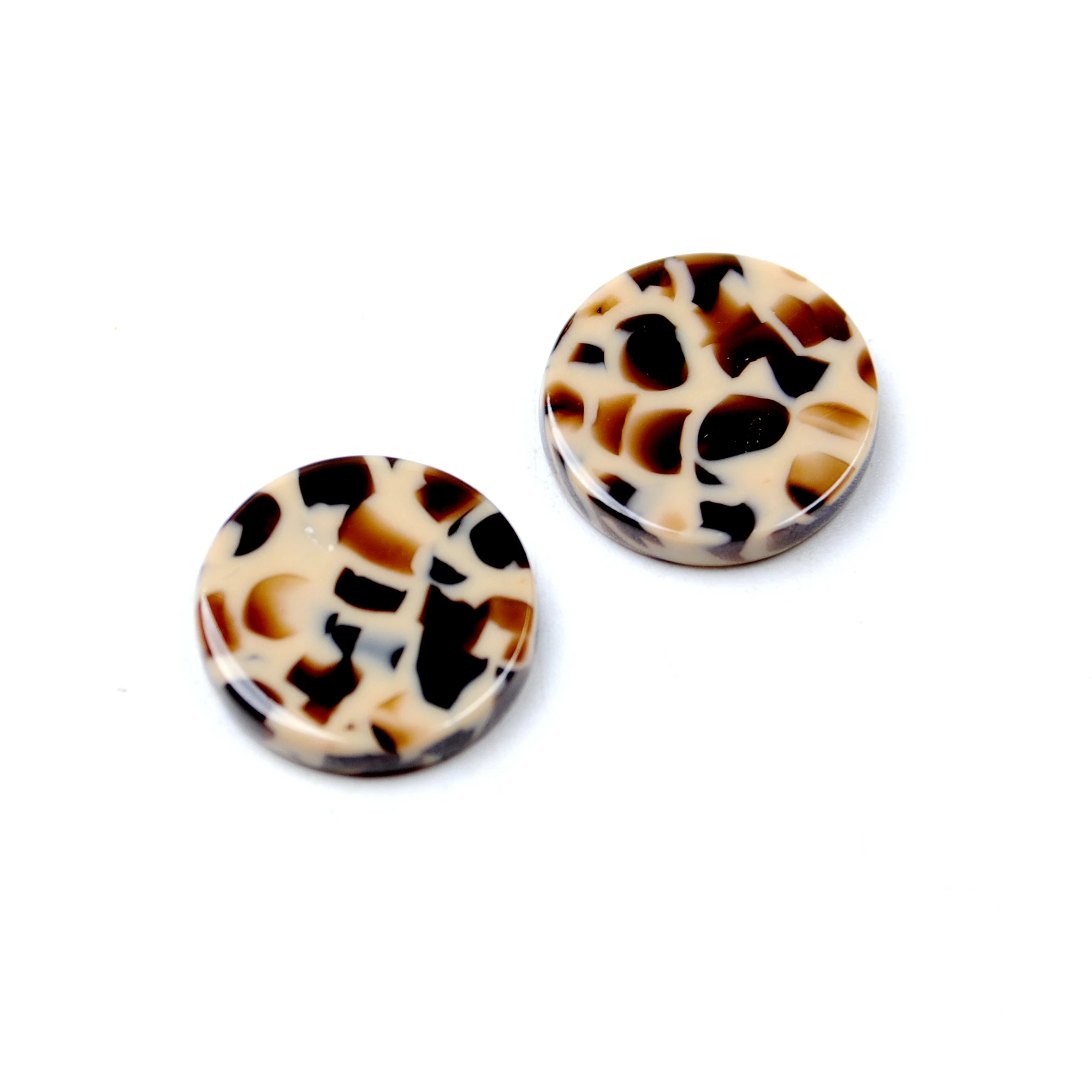 Leopard Print Tortoise Shell Earring Charm for Jewelry Making