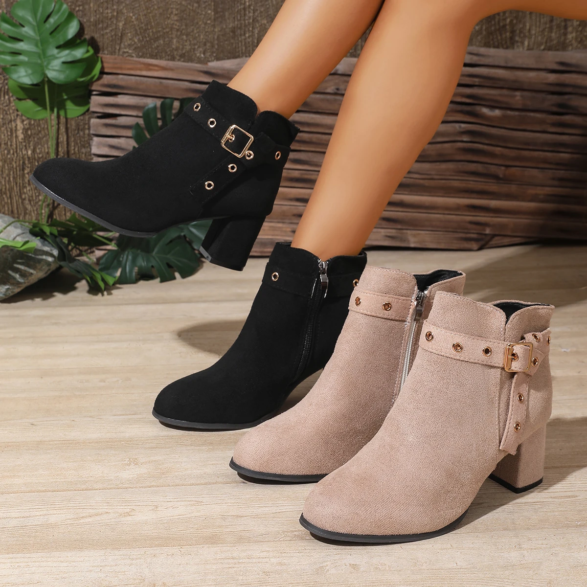 Trend Spring Winter Women Boots High Quality European Shoes for Women High Heels Boots Women Comfortable Concise Shoes Ladies