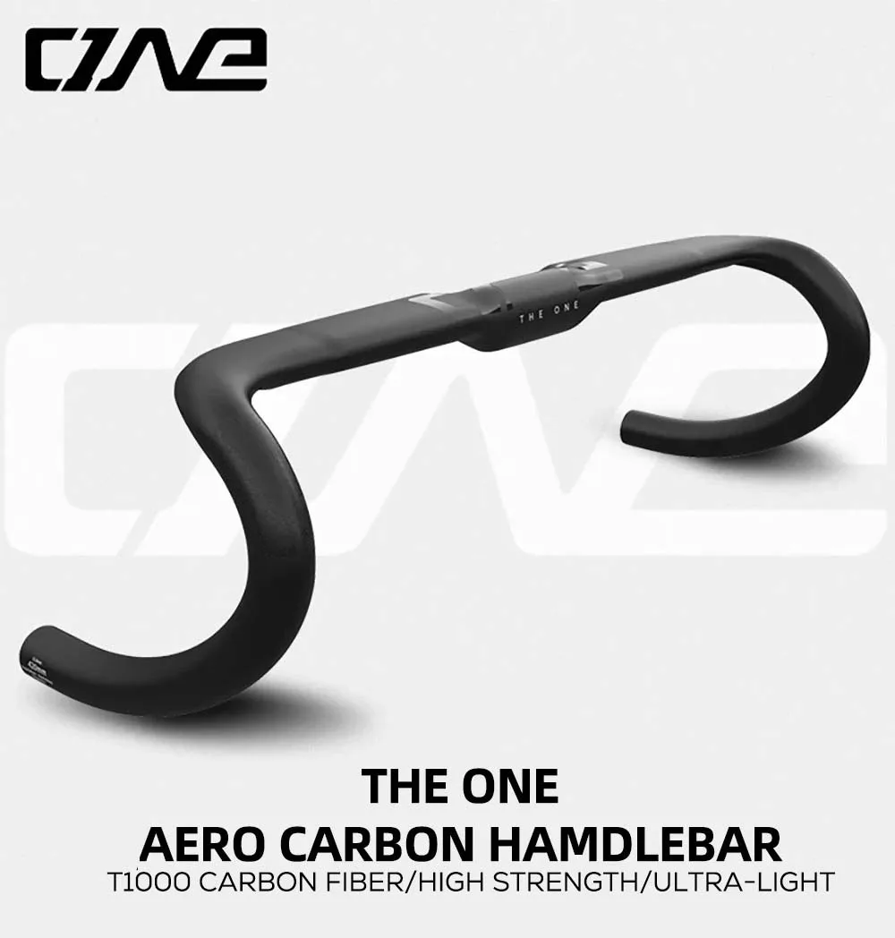 

THE ONE AERO T1000 Carbon Fiber Split Road Handlebar 31.8MM 360/380/400/420MM Carbon Fiber Road Bike Handlebar Bicycle Parts