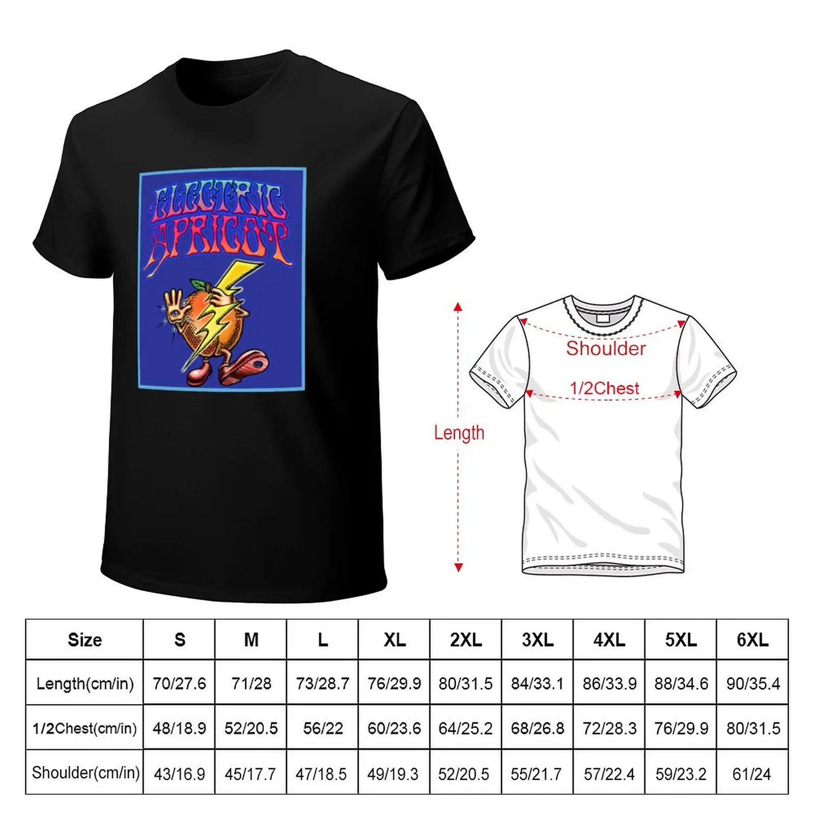 Electric Apricot T-Shirt Big and Tall Crew Neck Tee