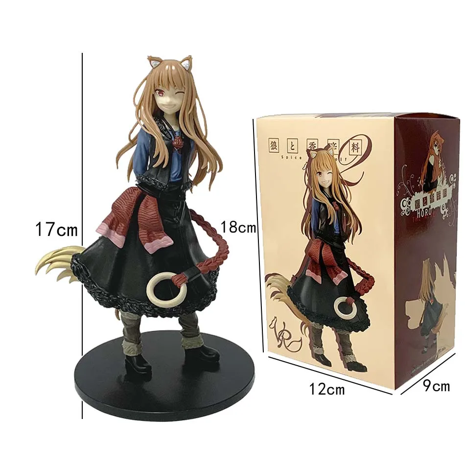 Venta caliente Anime Holo Figura Ookami a Koushinryou Merchant rencontreó el lobo sabio soporte modelo juguete regalo colección Aciton figura PVC