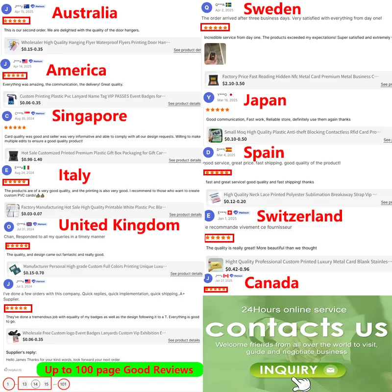 Customized query Free Sample Customized Factory Price Design logo and Color Metal Business Card Stainless Steel Metal Visiting C