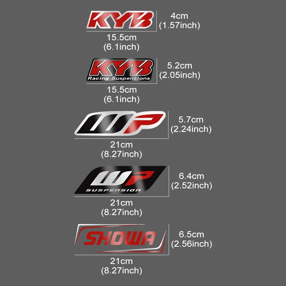 Motorcycle Sticker Reflective Motorbike Kyb Wp Showa Decals Creative Decor Bike Accessories For Yamaha Tmax Avenue Honda Suzuki image 6