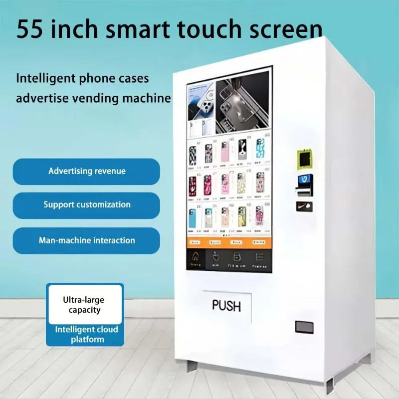 

2025 New Style Fully Automatic Vending Machine for Phone Cases Discount Smart Touch Screen Cashless Payment Hot Sale