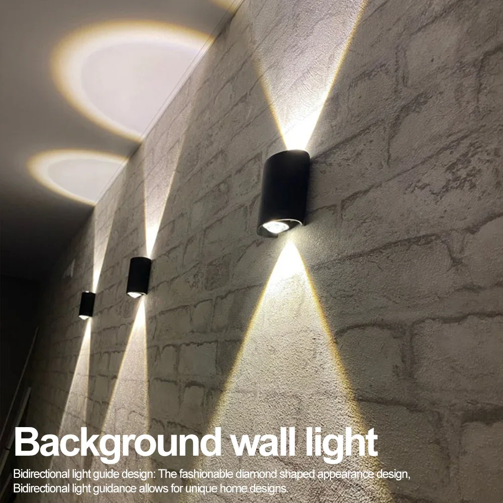 

2W 4W 6W 8W 10W Outdoor Wall Sconces Lamp IP65 Waterproof LED Wall Pack Light Up Down Porch Light for Villa Patio Stair Corridor