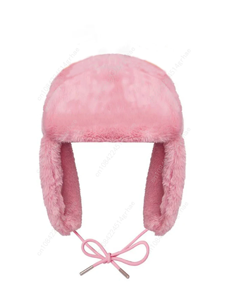 Blau Braun Grün Winter Warm Einfarbig Lei Feng Hut Ushanka Hut Niedliche Wintermütze für Jungen Mädchen Kinder Cartoon Anime Cap Gorras