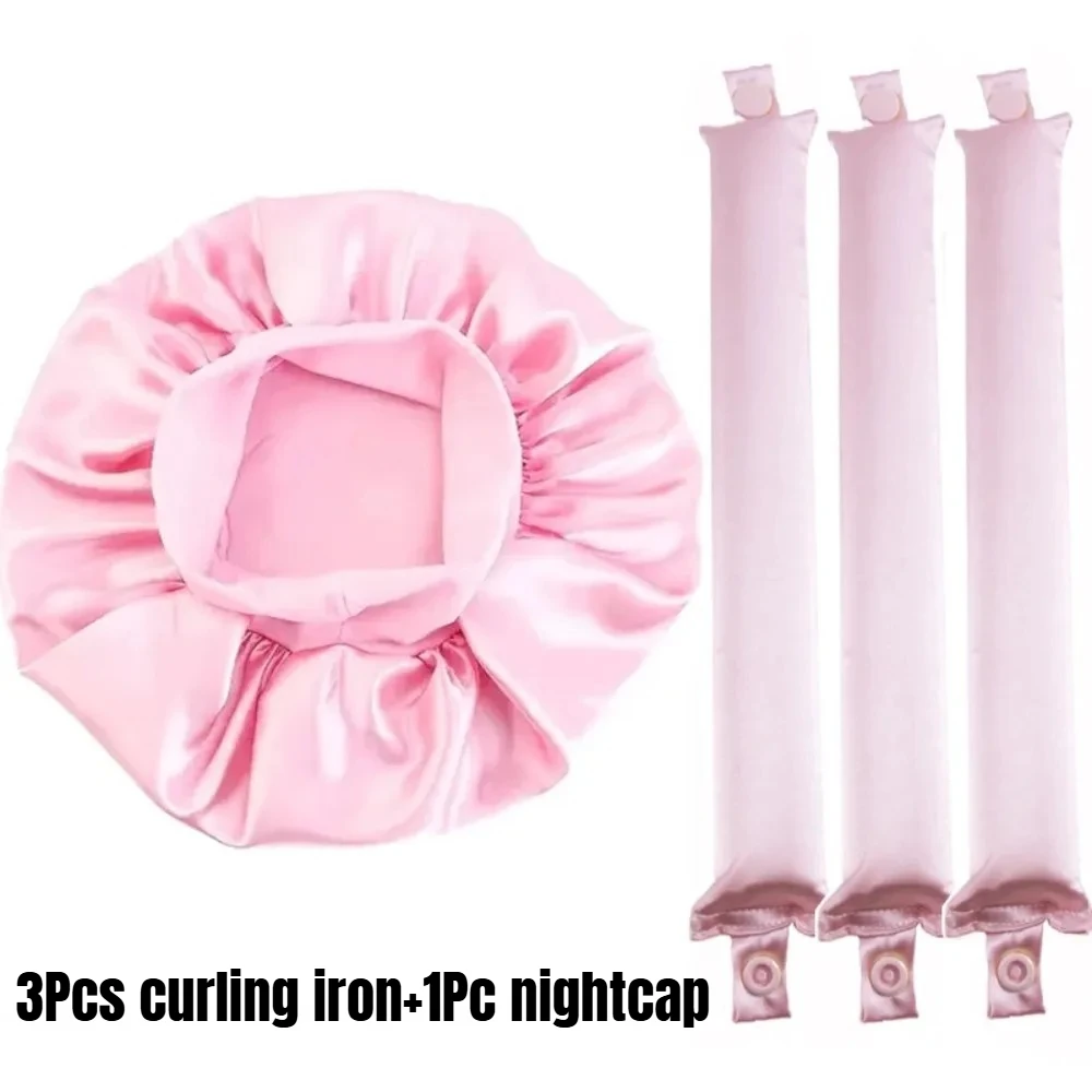 

Heatless Curling Headband No Heat Damage Overnight Curl for All Hair Types Long Short Soft Flexi Rods with Bonnet Sleeping Salon