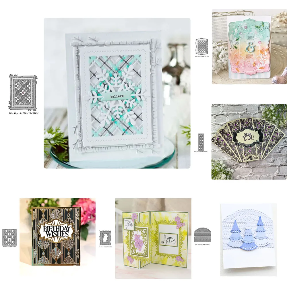 Hintergrund rahmen Metalls chneid werkzeuge Schablonen für DIY Scrap booking Fotoalbum dekorative Prägung Handwerk Vorlage