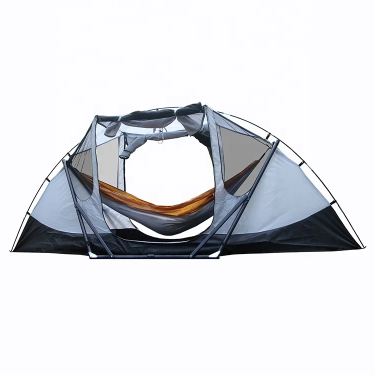 

Outdoor Travel Adventure Folding Portable Flying Fish Hammock Tent With Bracket Patented Product