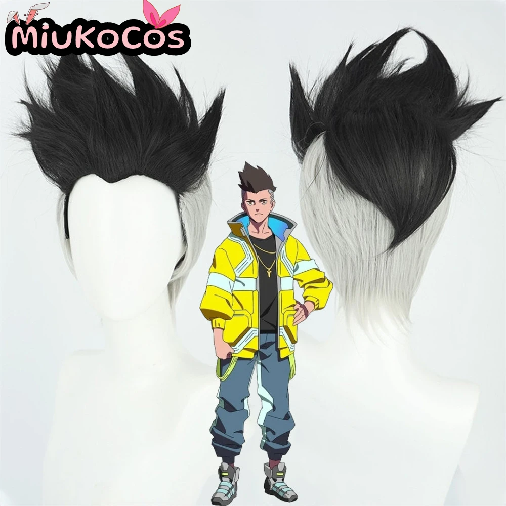 متوفر في المخزون شعر مستعار ديفيد مارتينيز التأثيري MiukoCosplay أنيمي Cyberpunk: Edgerunners Cosplay #1