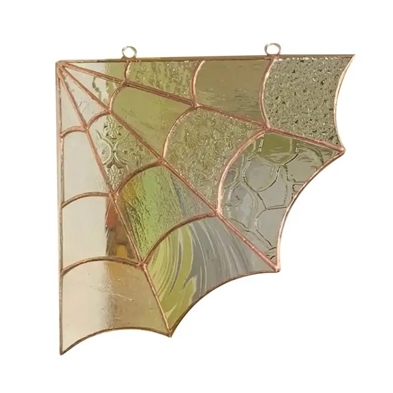 Corner Spider Web Unique Spider Web Sun Catcher Acrylic Spiderweb Window Corner Decor Halloween Hanging Window Home Decorations