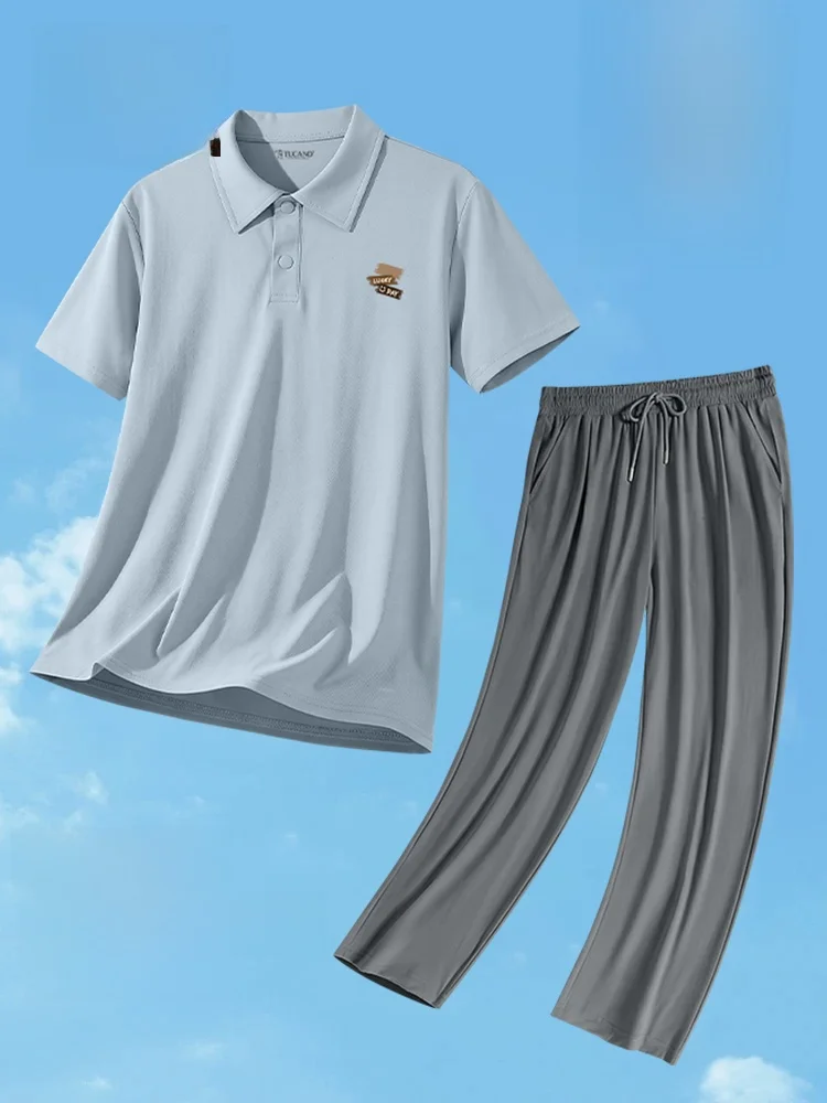 tucano-men's-summer-ice-silk-lightweight-short-sleeve-shirt-quick-dry-business-set-casual-sportswear-youth-nylon-spandex