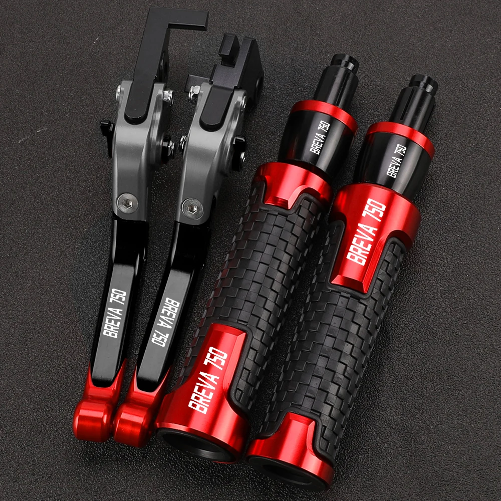 

For MOTO GUZZI BREVA 750 BREVA750 2004-2009 2008 2007 2006 2005 Motorcycle Brake & Clutch Levers 7/8"22MM Handlebar Grips Ends