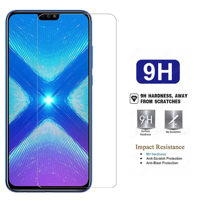 protective tempered glass for huawei honor 8x screen protector on honor8x 8 x x8 phone film glas honer onor hono honr 9h