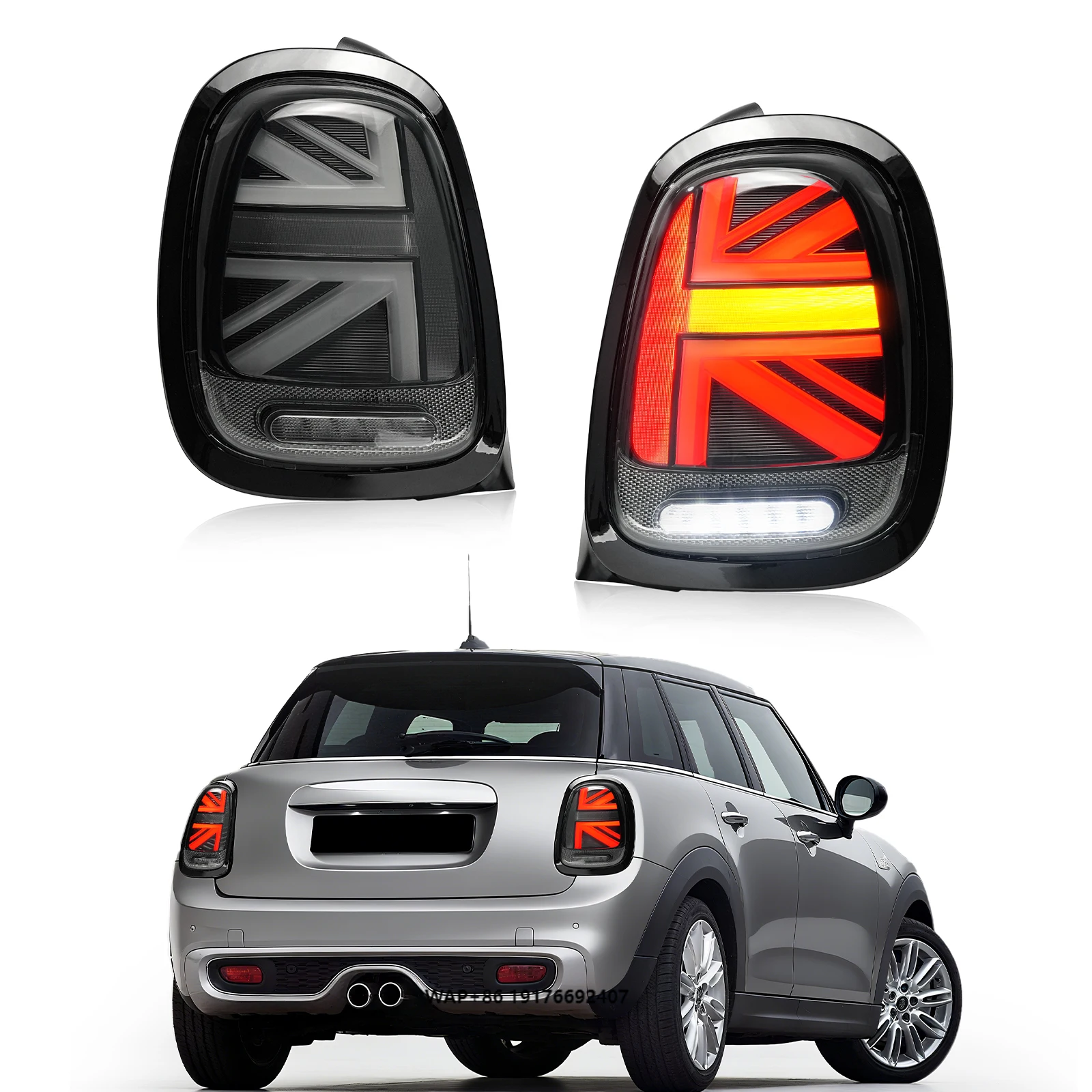 

New Union Jack LED Rear Lights for Mini Cooper 3rd Gen F56 F55 F57 2014-UP Plug&Play DOT/E-mark Certified