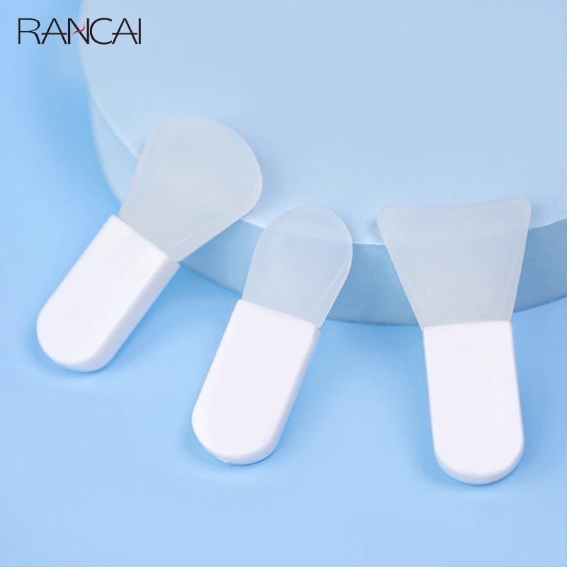 Brochas de maquillaje para el cuidado de la piel, 3 piezas, SPA, máscara Facial de silicona profesional, limpiador Facial, masajeador, herramientas de belleza