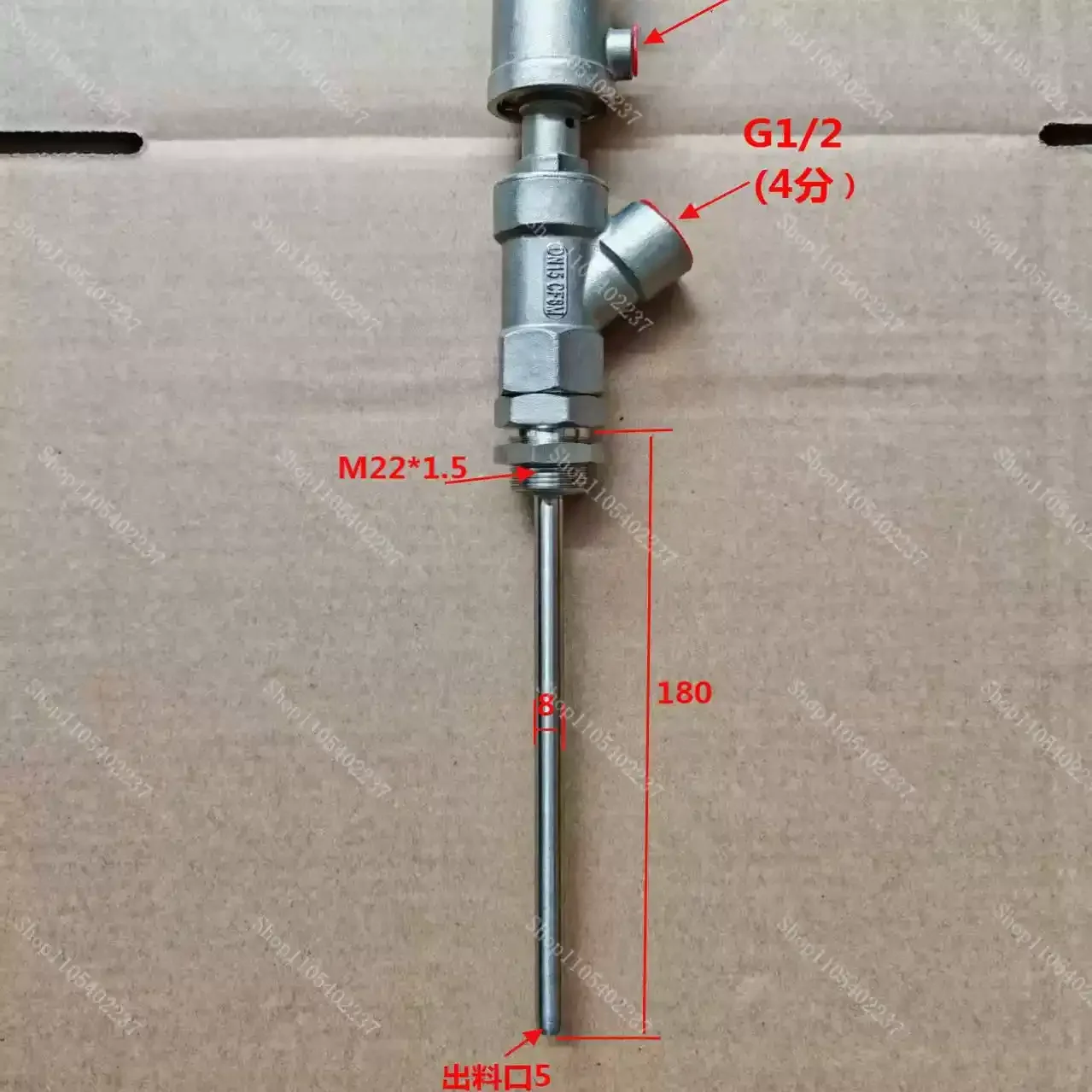 Filling Machine with Stainless Steel DN15-27 Extension Rod Anti-drip Pneumatic Discharge Nozzle Filling Valve Customization