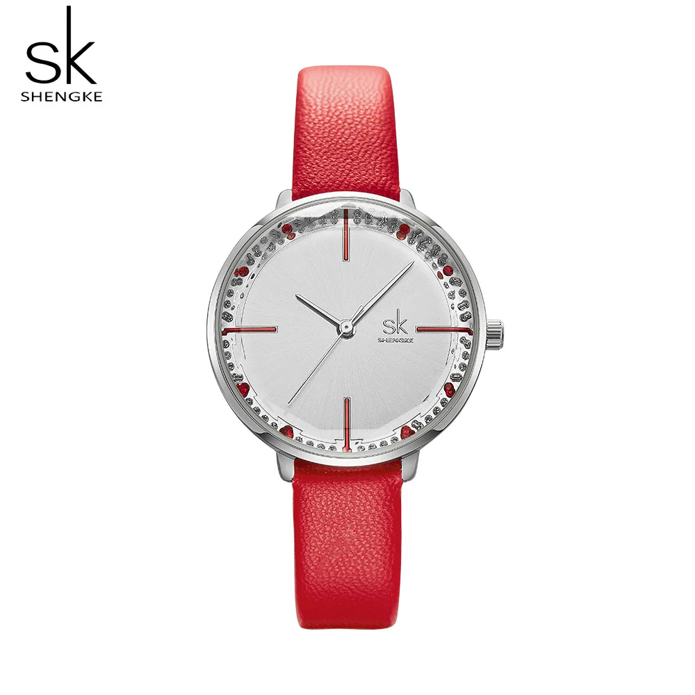 New Women'S Watch, Diamond-Shaped Dial, Leather Strap, Quartz Movement. A Perfect Gift For Women. Stylish Quartz Wristwatch.