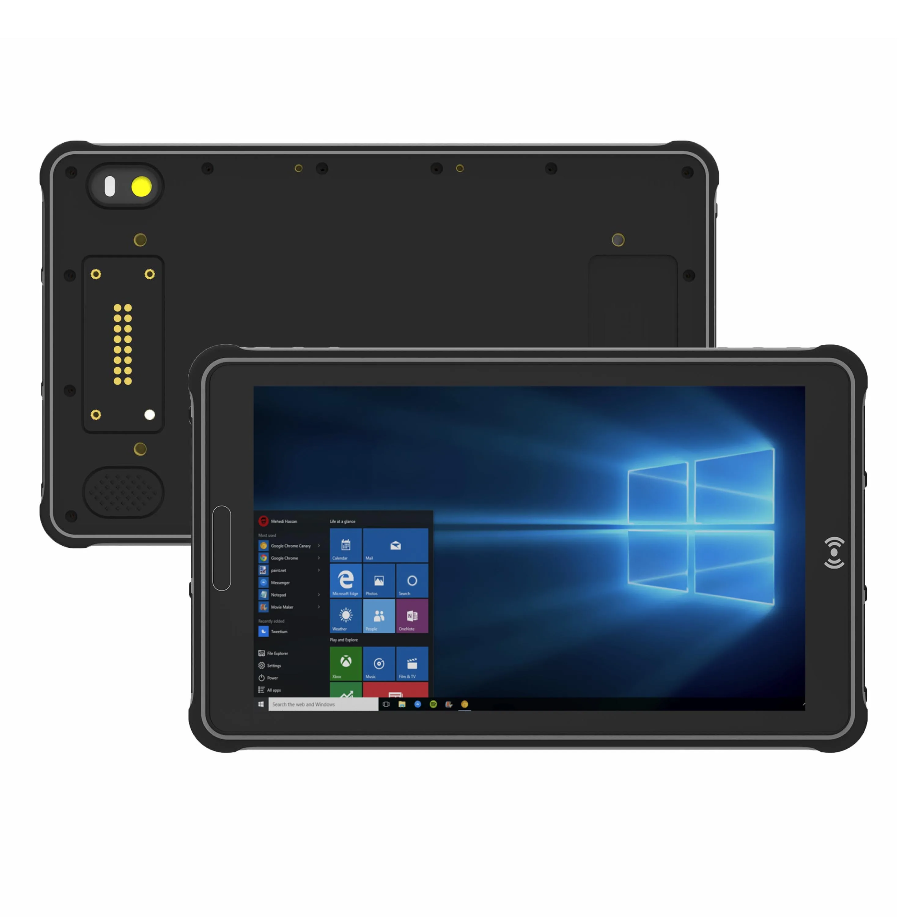 

Rugged Tablet Win10 4GLTE IP65 Waterproof 8 Inch 1920*1200 IPS 4GB RAM 64GB ROM Front NFC with RS232 RJ45 Port