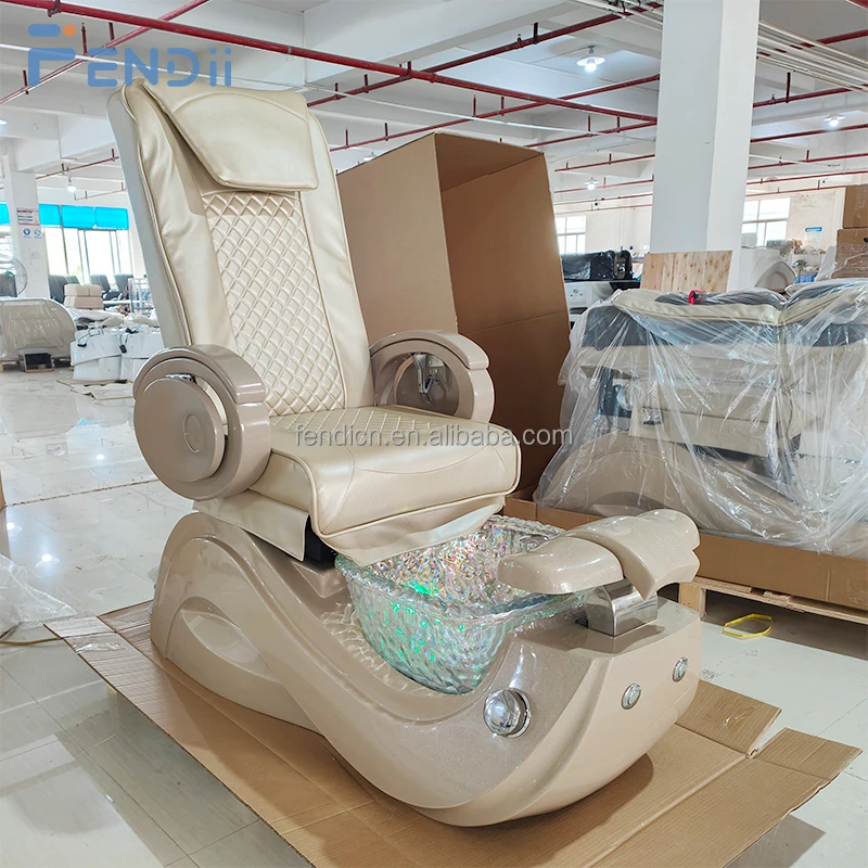 

Nail Salon Furniture Luxury Modern Gold Foot Spa Pedicure Chairs for Men