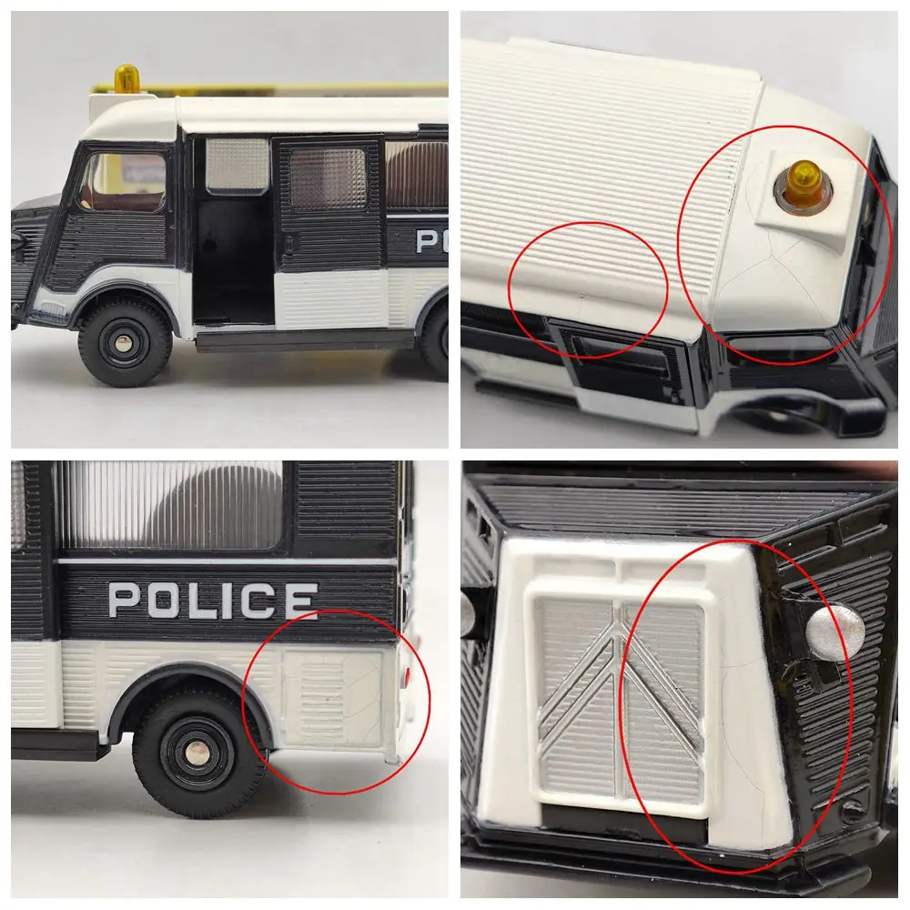 Atlas 1:43 ของเล่น Dinky 566 Citroen CURRUS รถ DE ตํารวจ Secours Deicast รุ่นคอลเลกชันคริสต์มาสปัจจุบันใช้