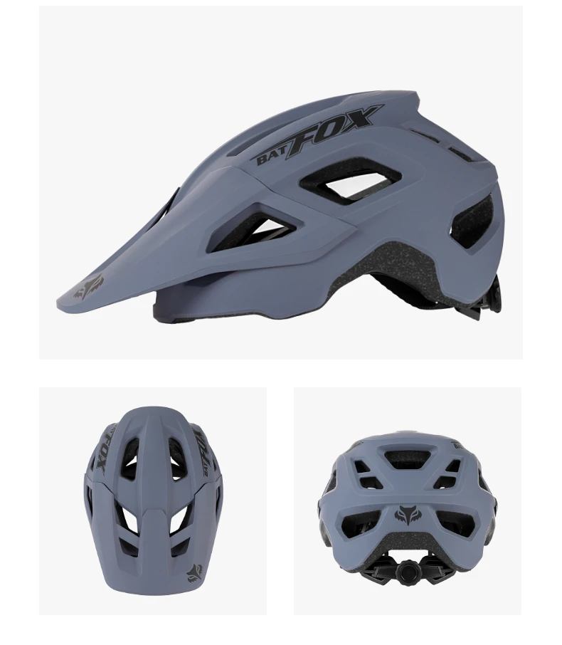 BATFOX Fahrradhelm Herren Fahrradhelm MTB Casco Bicicleta Mountainbike Casco Ciclismo Hombre Matt Schwarz Fahrradhelme – Detail 33