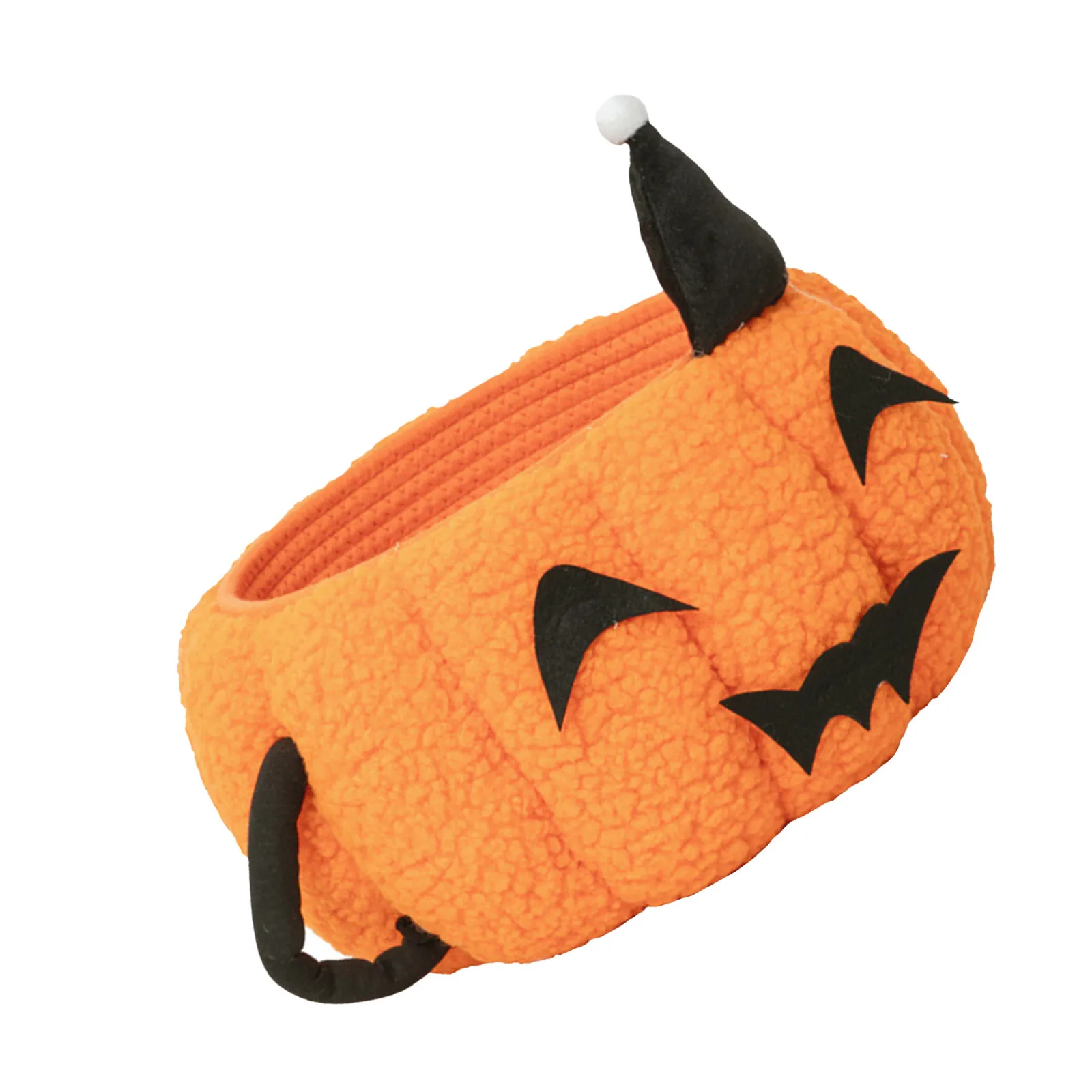 

Маленькая плетеная корзина для хранения в форме тыквы из хлопкового каната для организации рабочего стола, праздничный декор на Хэллоуин, для детской комнаты