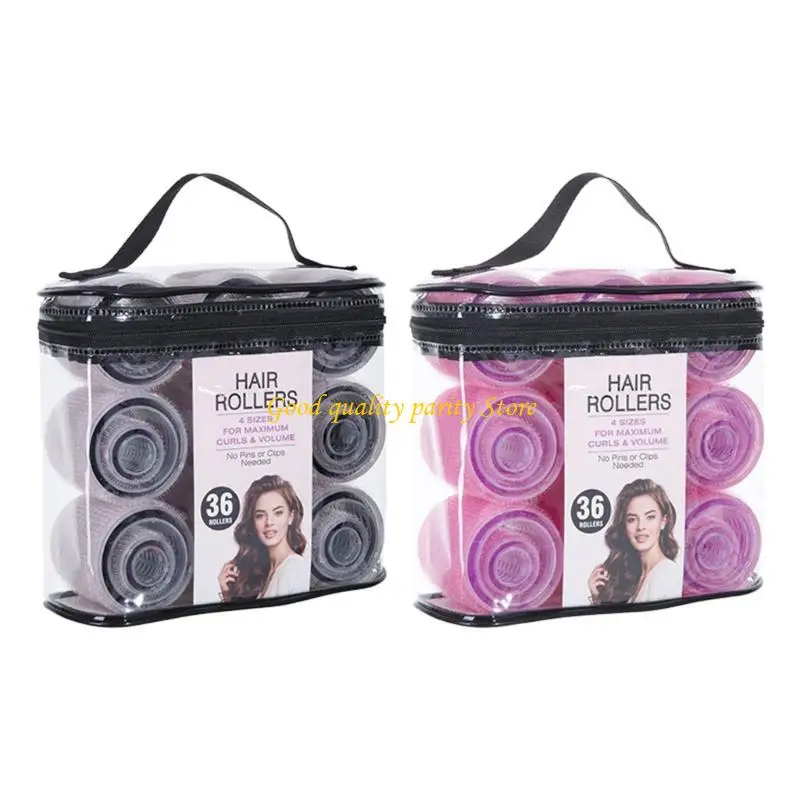 

M4YA Selfs Grip Hair Rollers Set 36 шт.