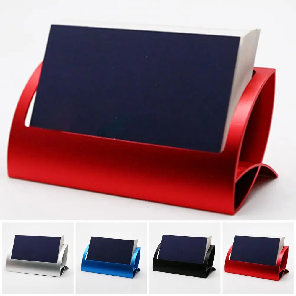Business Card Holder Long Lasting Card Display Holder Vibrant Color Business Card Stand Memo Clip Holder Anti-deform