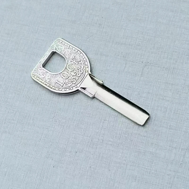 2PC Pure Copper U-Shaped Lock Key Embryo for Crescent Single Row Narrow round Locks Suitable for Locks Key Replacement Pack image 2
