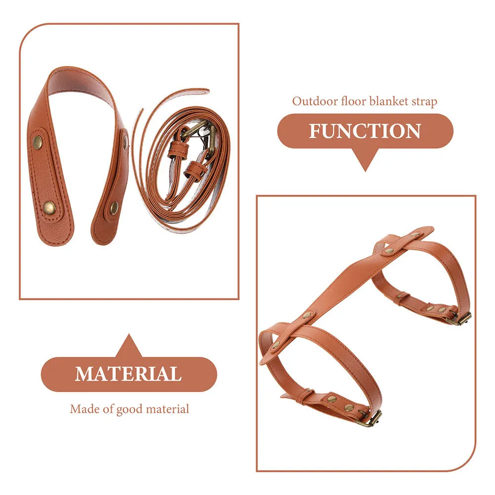 2 قطعة بطانية نزهة الثقيلة حزام حمل مقاومة للأشعة فوق البنفسجية الإعداد السريع للتخييم التنزه الشاطئ حصيرة معدات المغامرة في الهواء الطلق #3